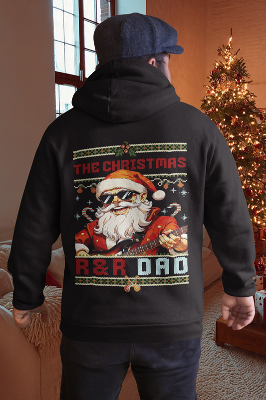 The Christmas R&R Dad Classic Hoodie Backprint