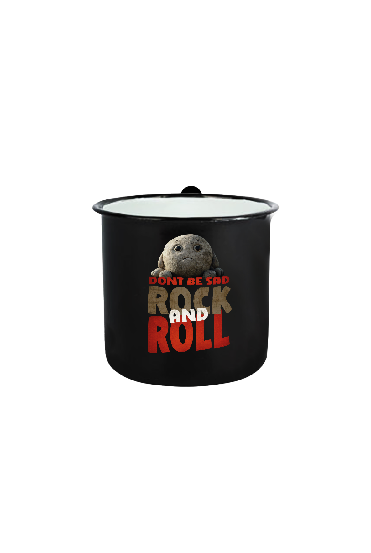 Rock and Roll_Stein_Emaille Tasse Klein