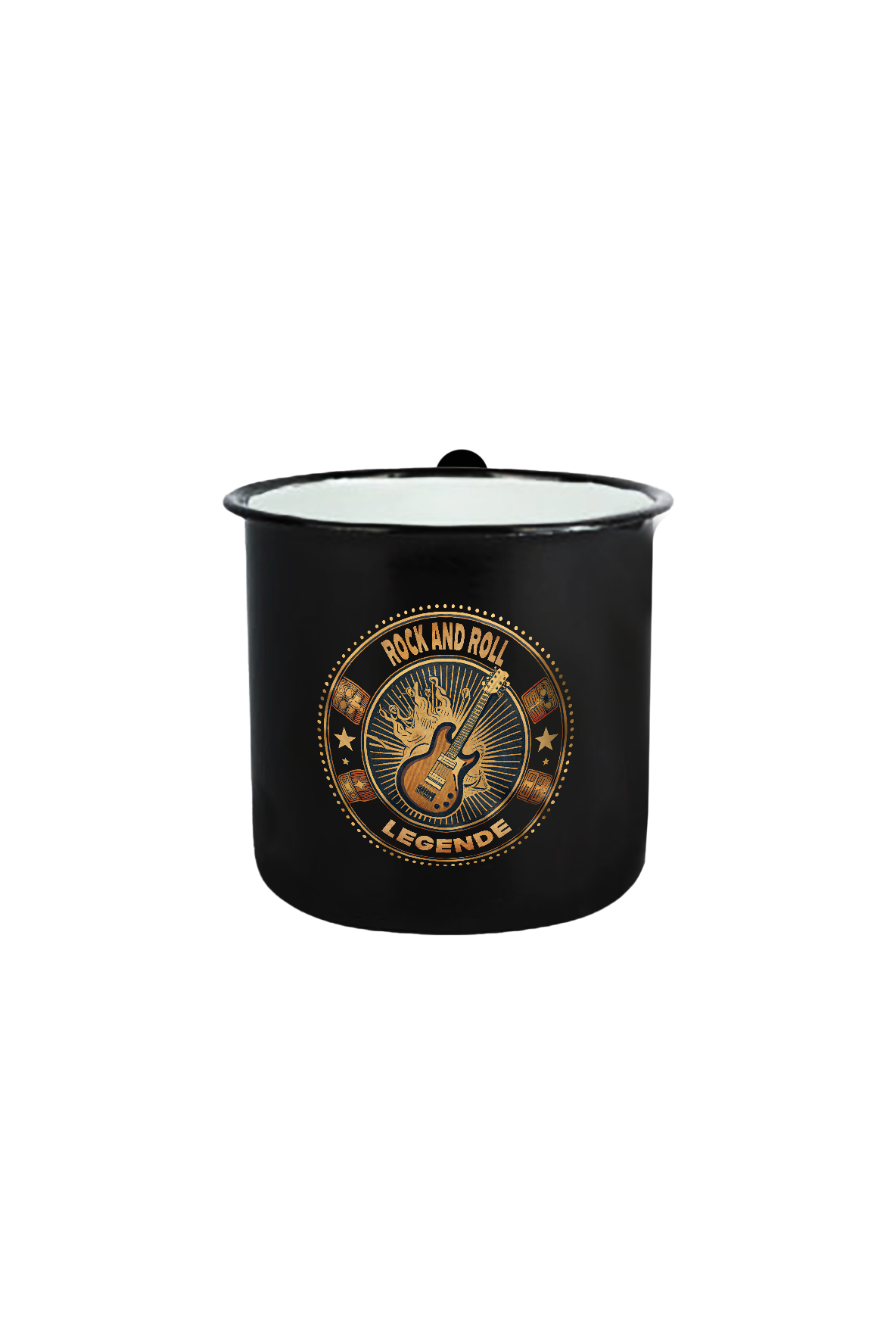 Rock & Roll Legende_Emaille Tasse