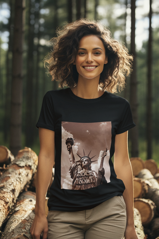 Rock and Roll_Freiheitsstatue_Classic Organic Shirt Women