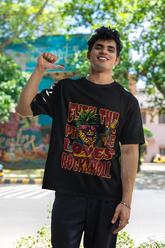 Even the Pineapple loves Rock&Roll Basic Shirt Unisex