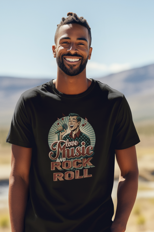 Love Music and Rock & Roll_Basic Shirt Unisex