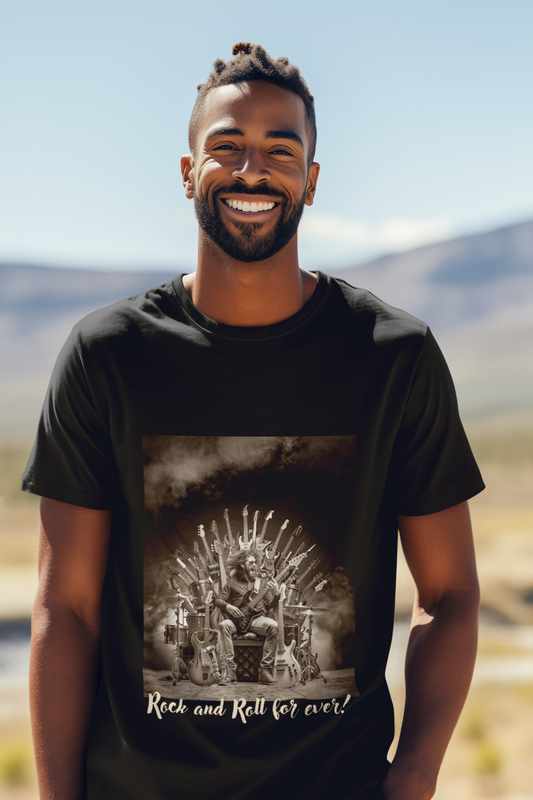 Rock and Roll_Thron_for ever_Basic Shirt Unisex