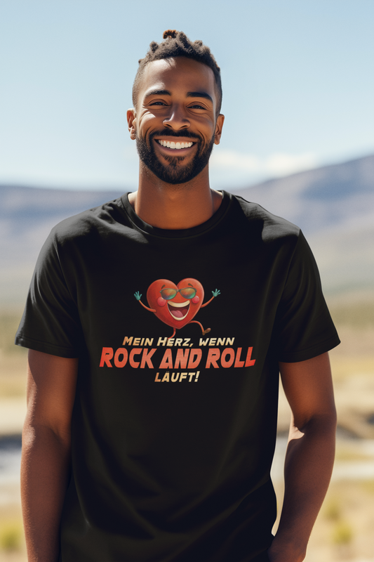 Rock and Roll_Herz_Basic Shirt Unisex