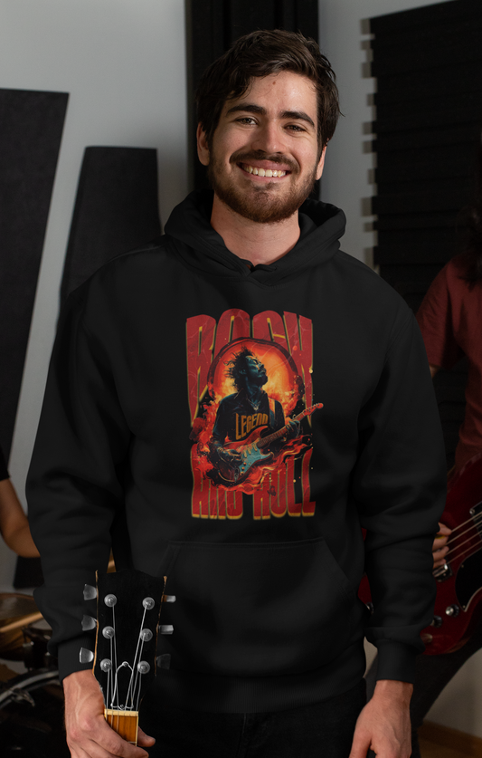 Rock&Roll Legend Classic Hoodie - Mit Taschendruck