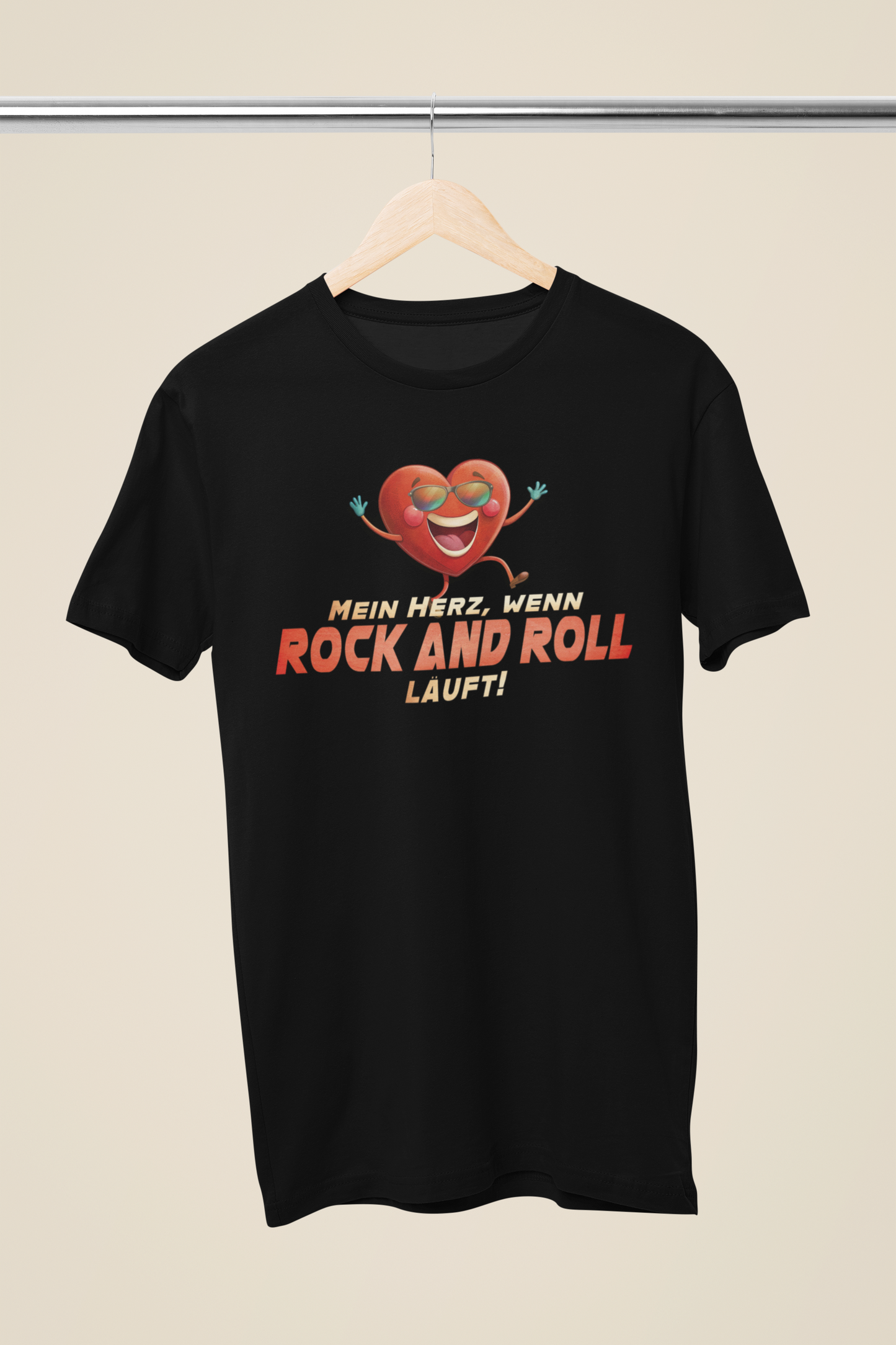 Rock and Roll_Herz_Basic Shirt Unisex