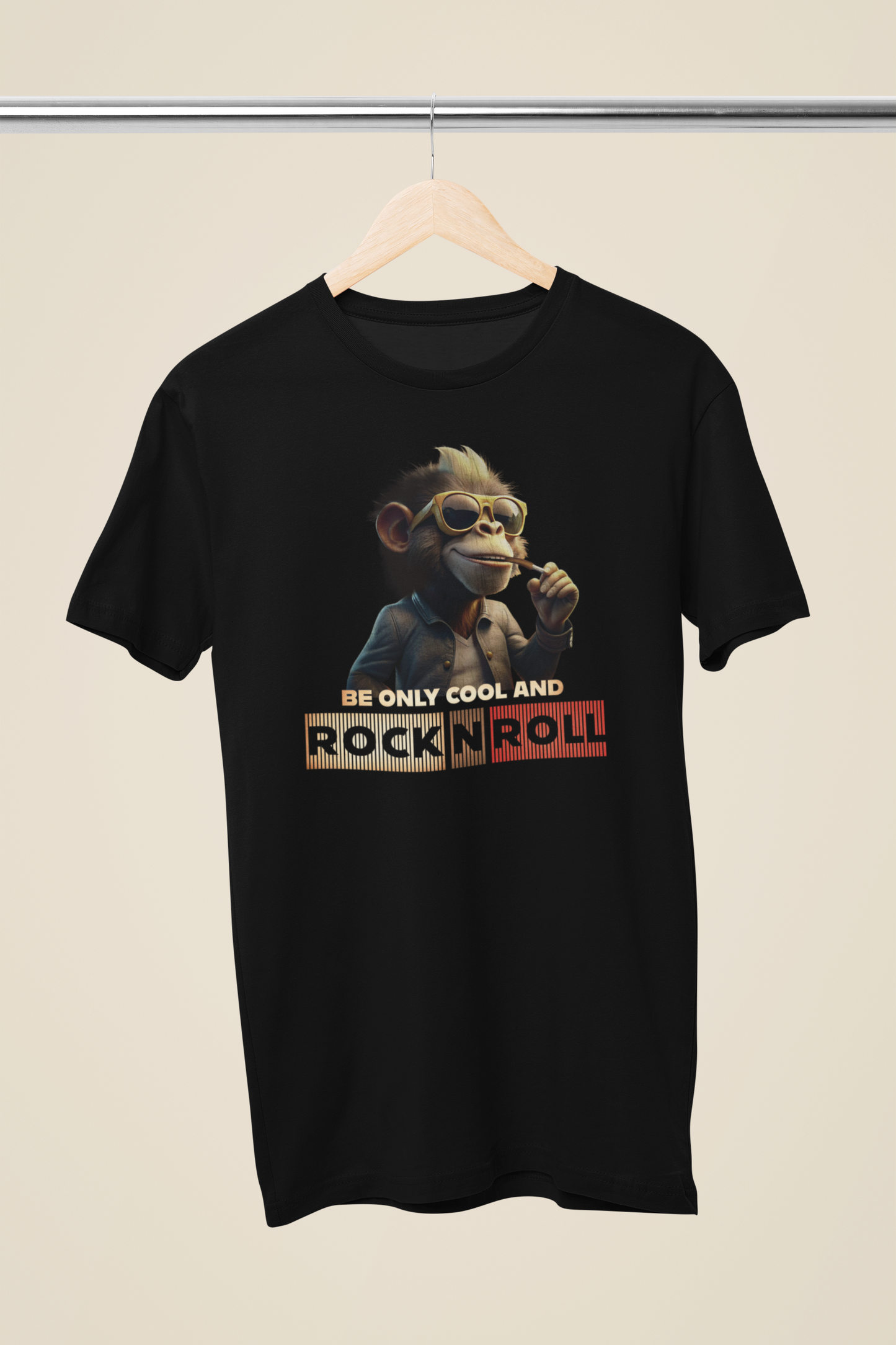 Rock and Roll_Affe_Basic Shirt Unisex