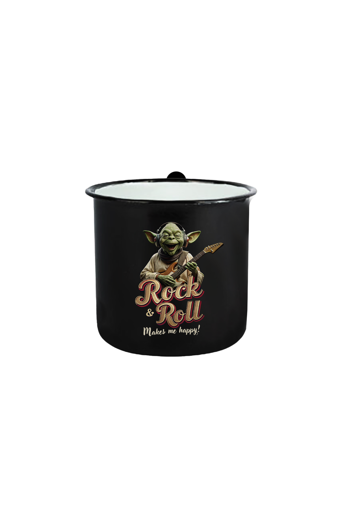 Makes me happy_Emaille Tasse