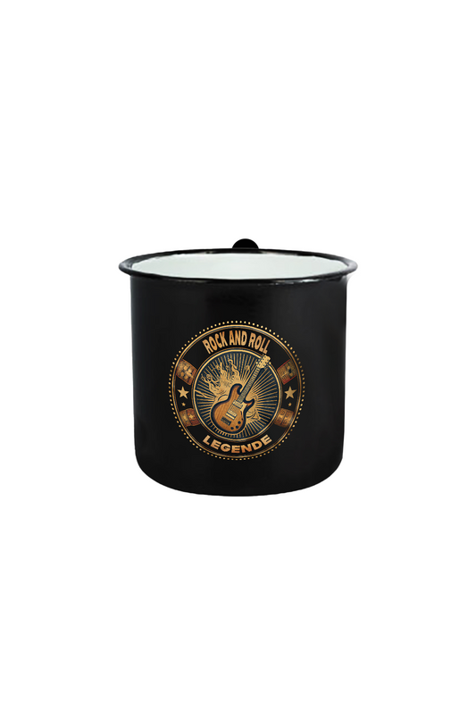Rock & Roll Legende_Emaille Tasse