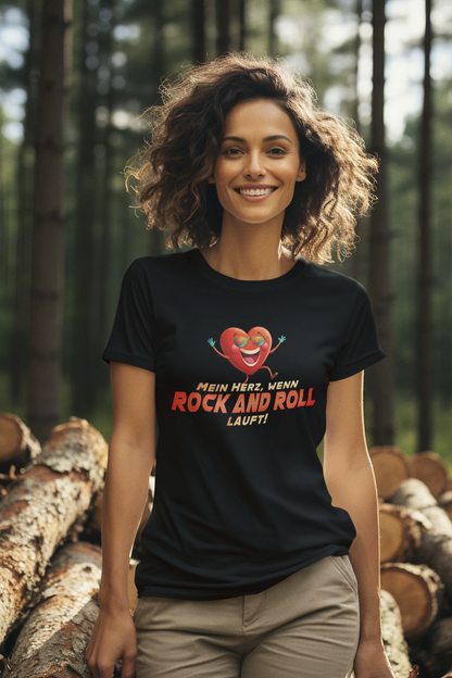 Rock and Roll_Herz_Woman_Premium Organic Shirt Women