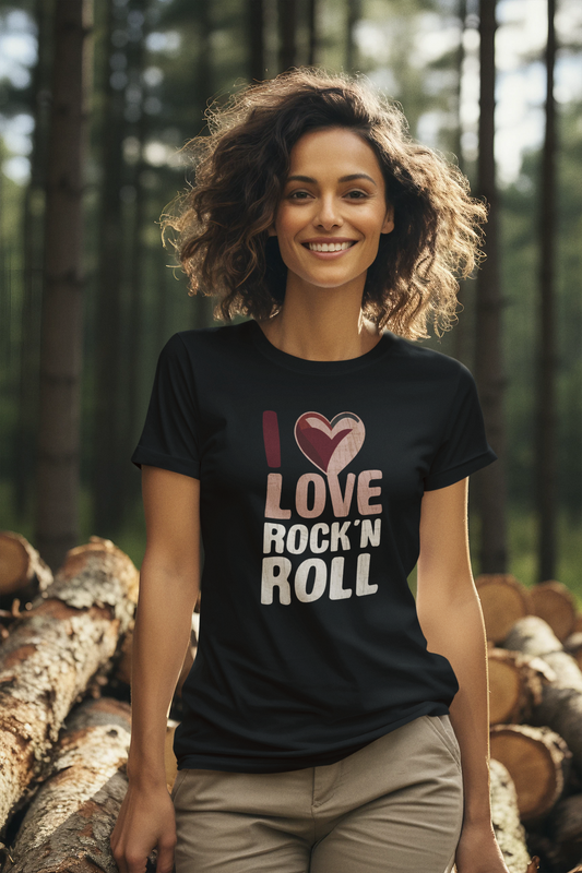 Rock and Roll_Love_Premium Organic Shirt Women