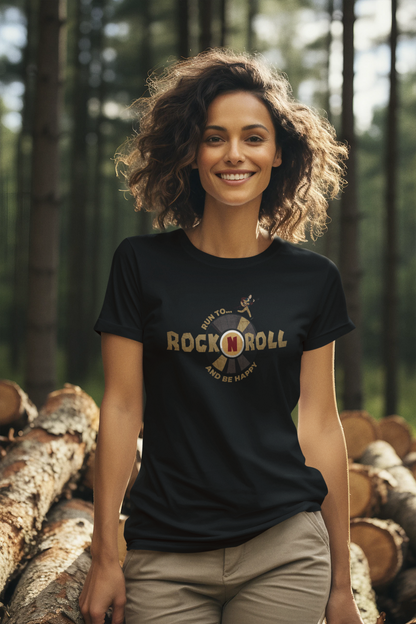 Rock and Roll_Schallplatte_Premium Organic Shirt Women