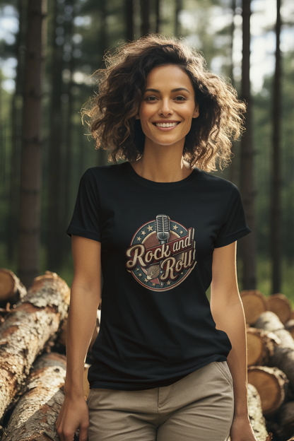 Rock and Roll Peace_Classic Organic Shirt Women