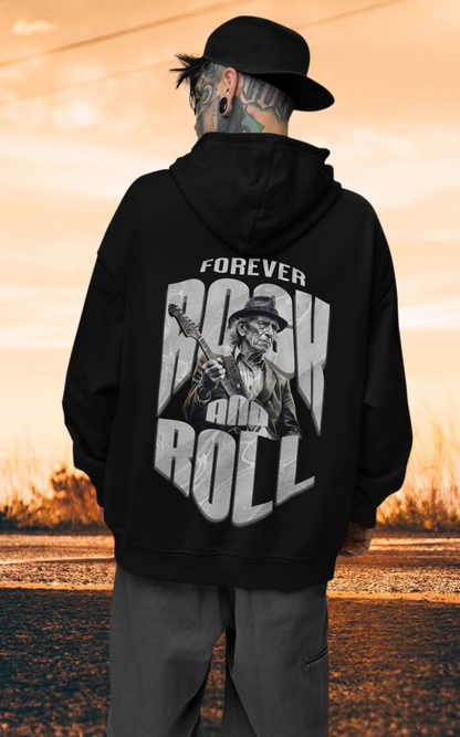 Rock&Roll Forever Backprint_Classic Hoodie - Mit Taschendruck