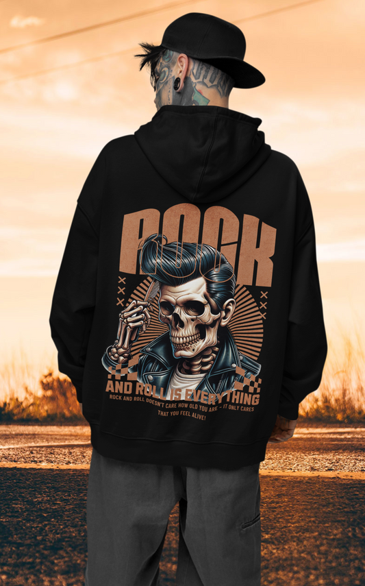 Rock and Roll Men Backprint_Classic Hoodie - Mit Taschendruck