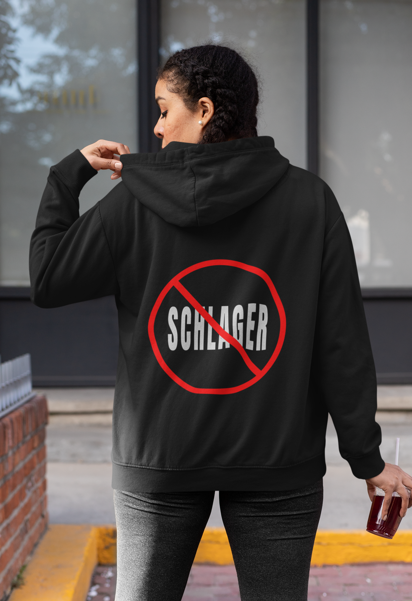 No Schlager Classic Hoodie Backprint