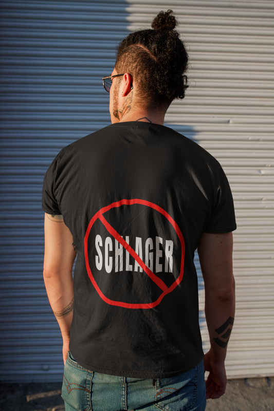 No Schlager Basic Shirt Unisex Backprint