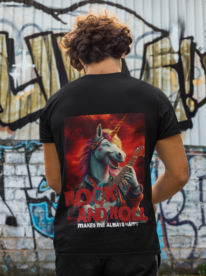 Happy Unicorn Backprint_Basic Shirt Unisex