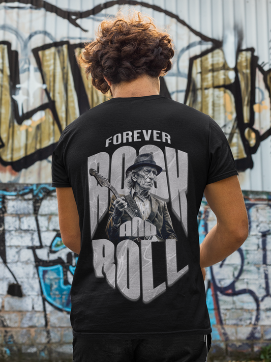 Rock&Roll Forever Backprint_Basic Shirt Unisex