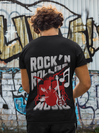 Rock&Roll is the best Backprint_Basic Shirt Unisex