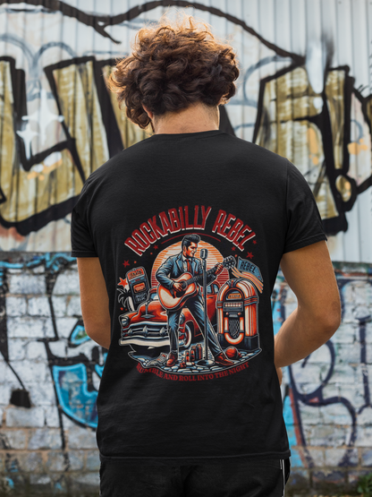 Rockabilly Rebel Backprint_Basic Shirt Unisex