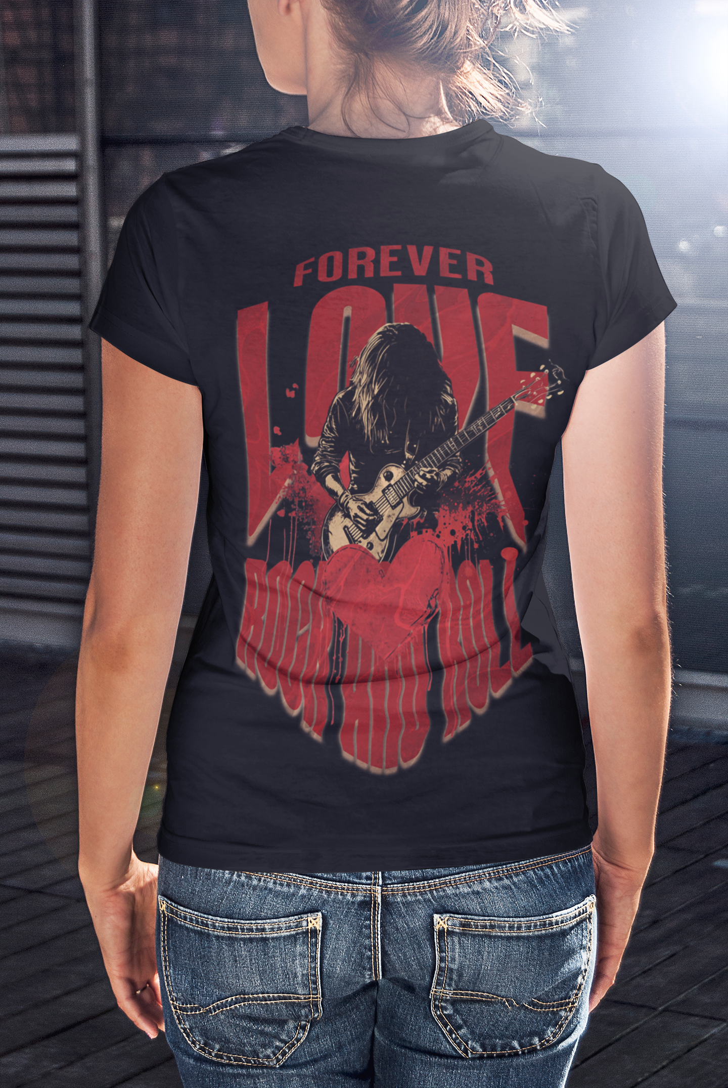 Forever Love Backprint_Classic Organic Shirt Women