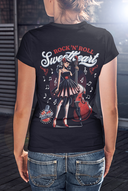 Rock&Roll Sweetheart Backprint_Classic Organic Shirt Women
