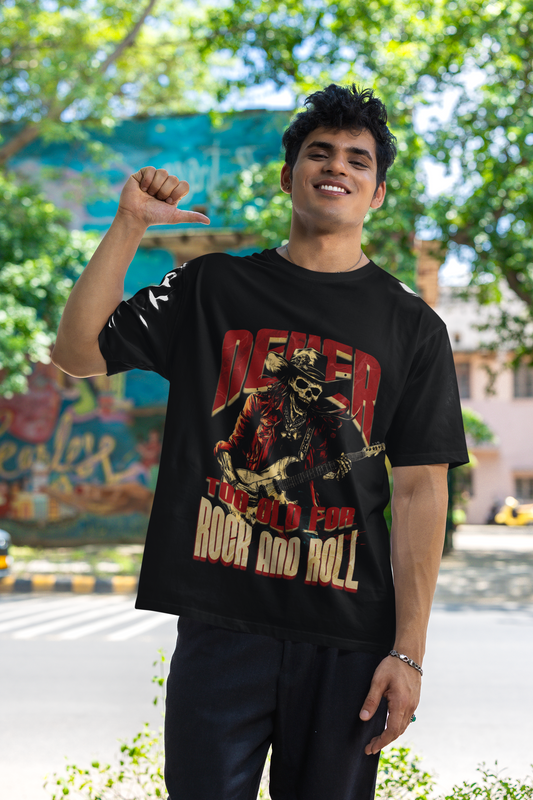 Never too old for Rock&Roll Basic Shirt Unisex