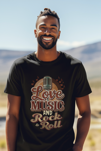 Love Music and Rock and Roll_Basic Shirt Unisex