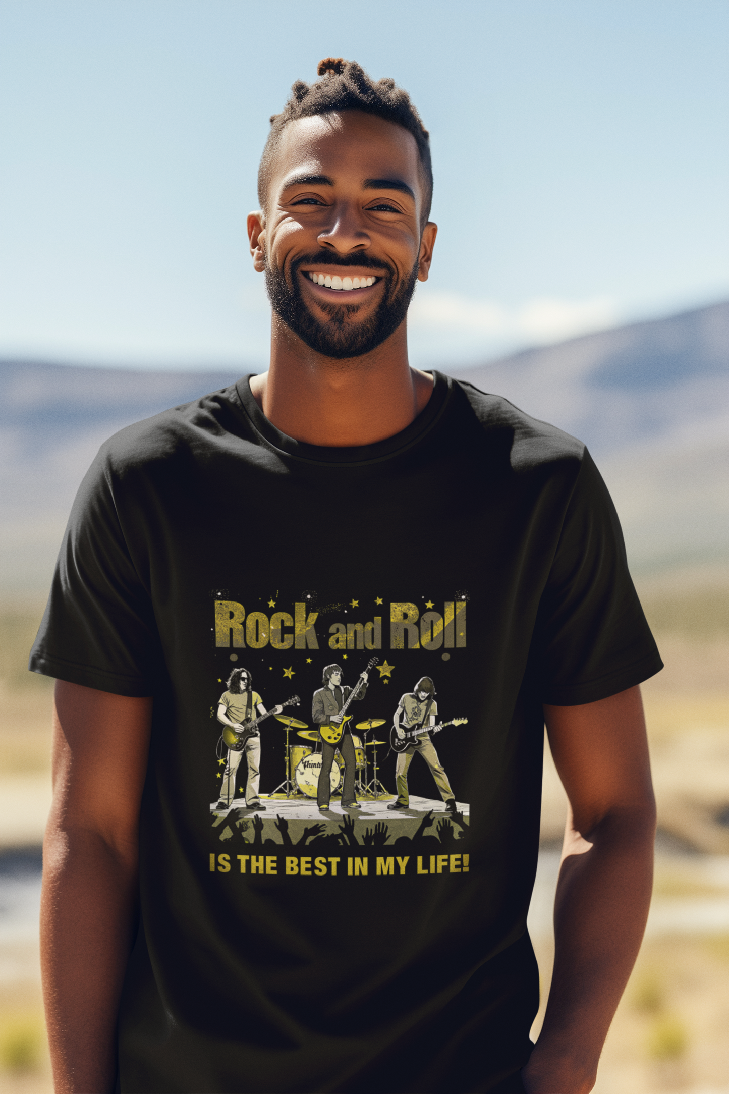Rock&Roll is the best in my life_Basic Shirt Unisex