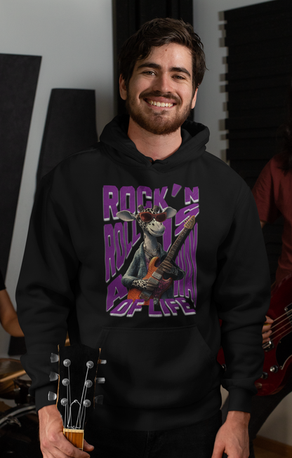 Rock&Roll is a way of life Classic Hoodie - Mit Taschendruck