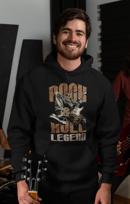 Rock&Roll Legend Classic Hoodie - Mit Taschendruck