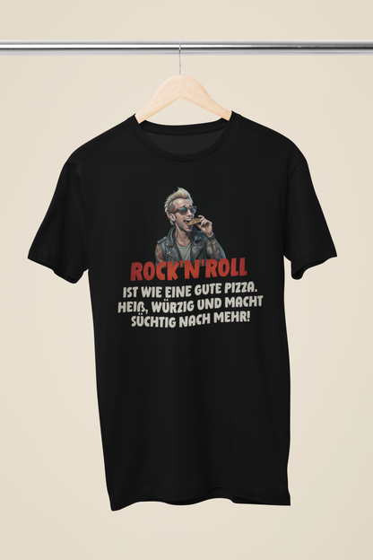 Rock and Roll_Pizza_Basic Shirt Unisex