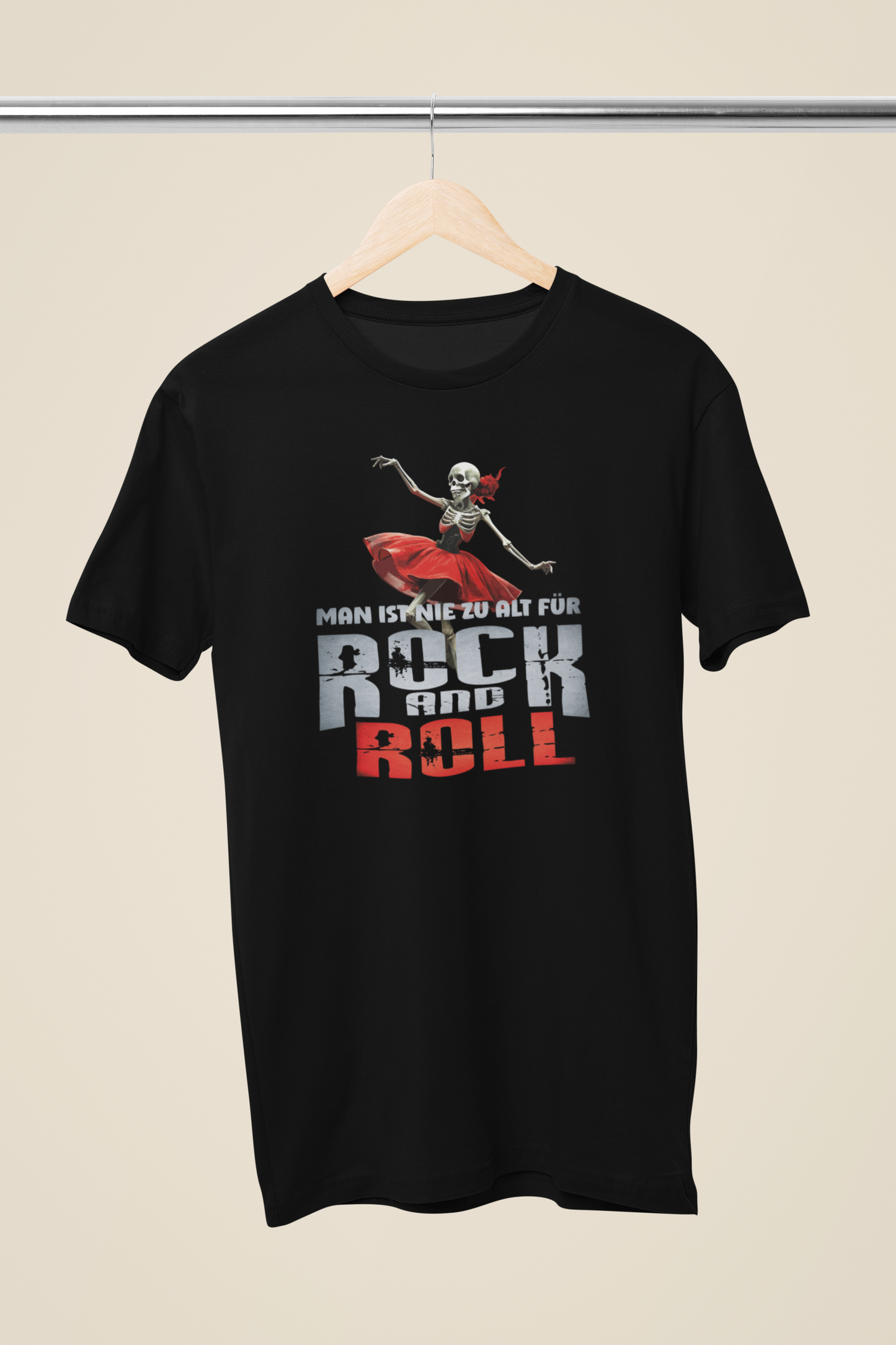 Rock And Roll_Skelett_Basic Shirt Unisex