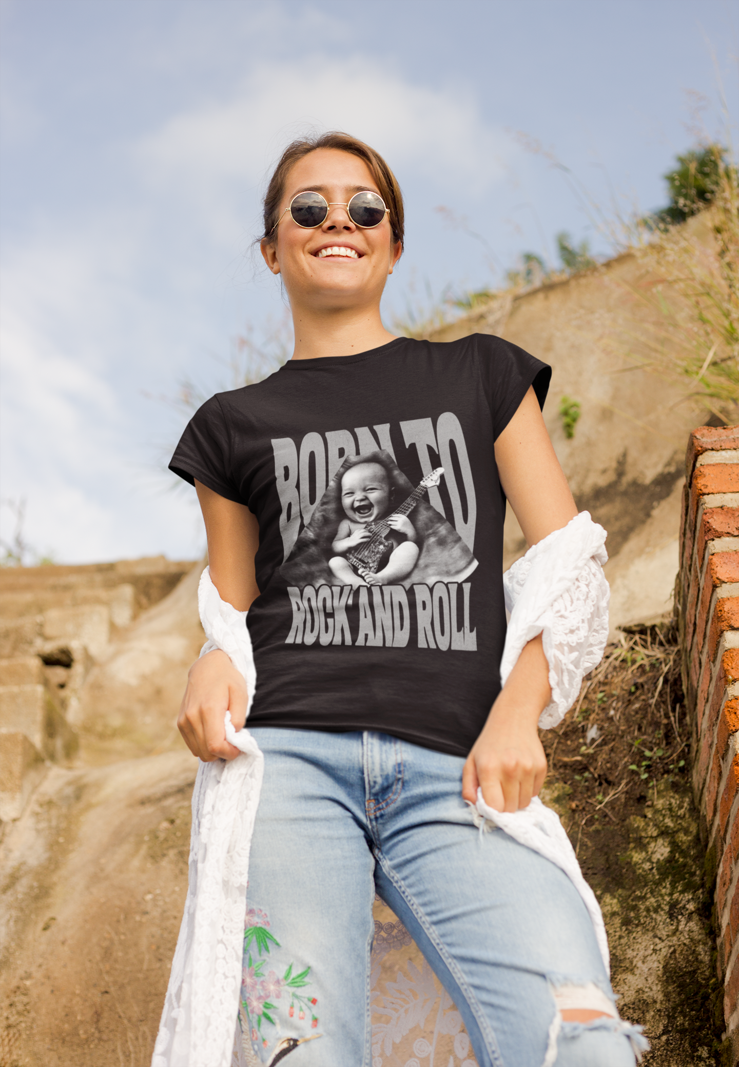 Born to Rock and Roll Premium Organic Shirt Women